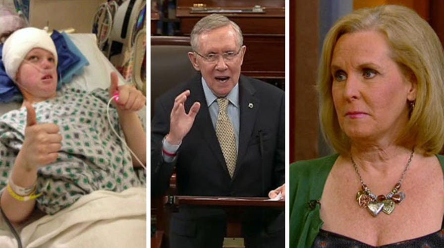 Mother with sickly daughter outraged by Reid's comments