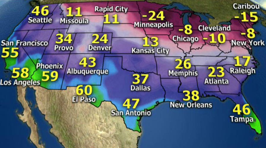 National forecast for Friday, February 28