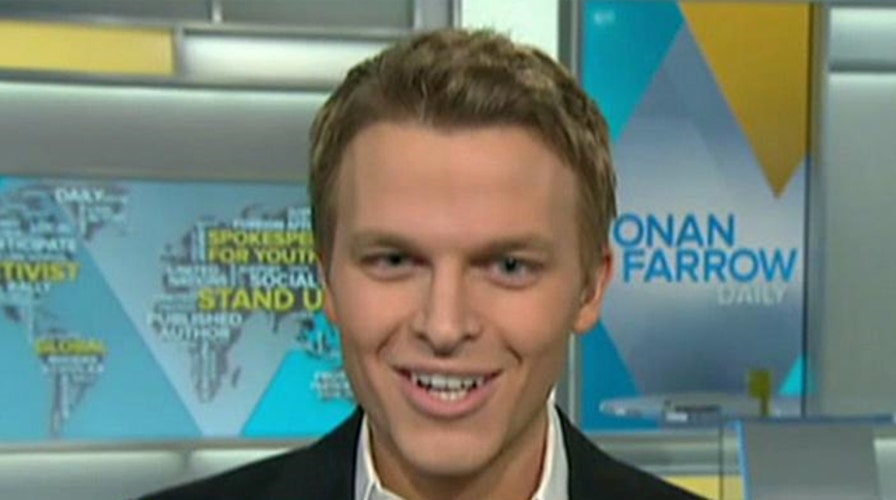 Ronan Farrow's odd MSNBC debut