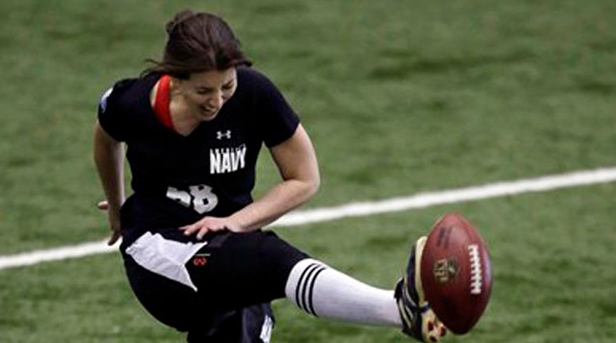 First female kicker competes in NFL tryout Fox News