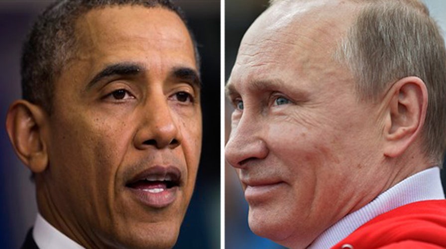 Obama picks NCAA bracket; Putin redraws Russia's borders