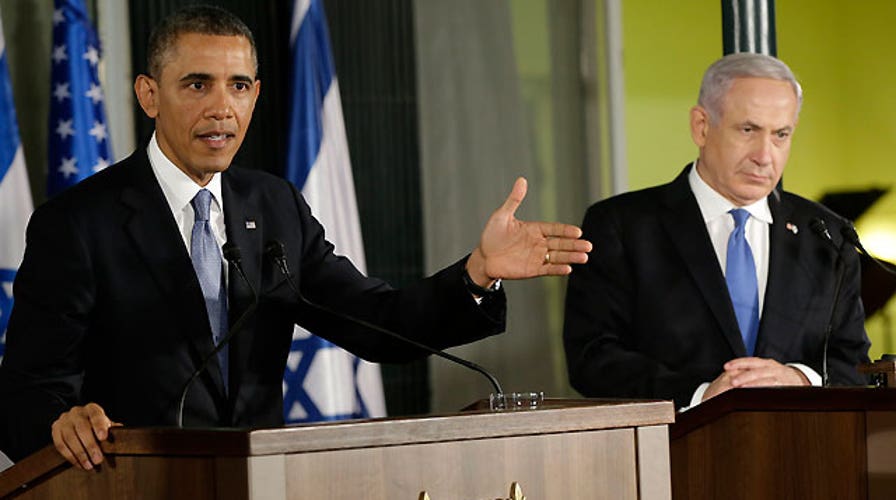 Obama addresses chemical weapons, Iran in Israel presser