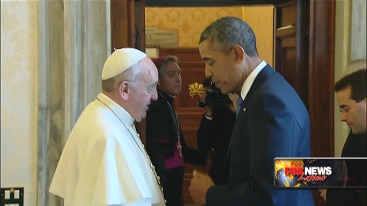 Holy Meeting! Obama Meets The Pope