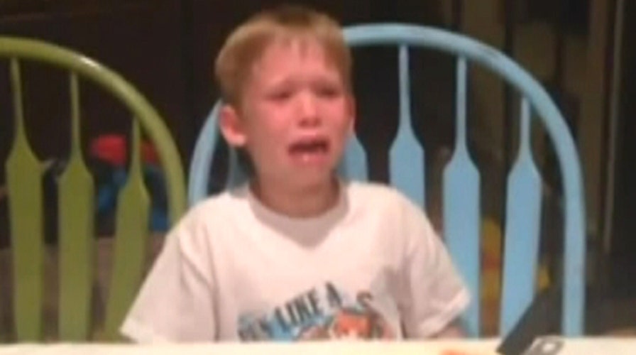 Boy has mini-meltdown upon learning he’ll have a new sister