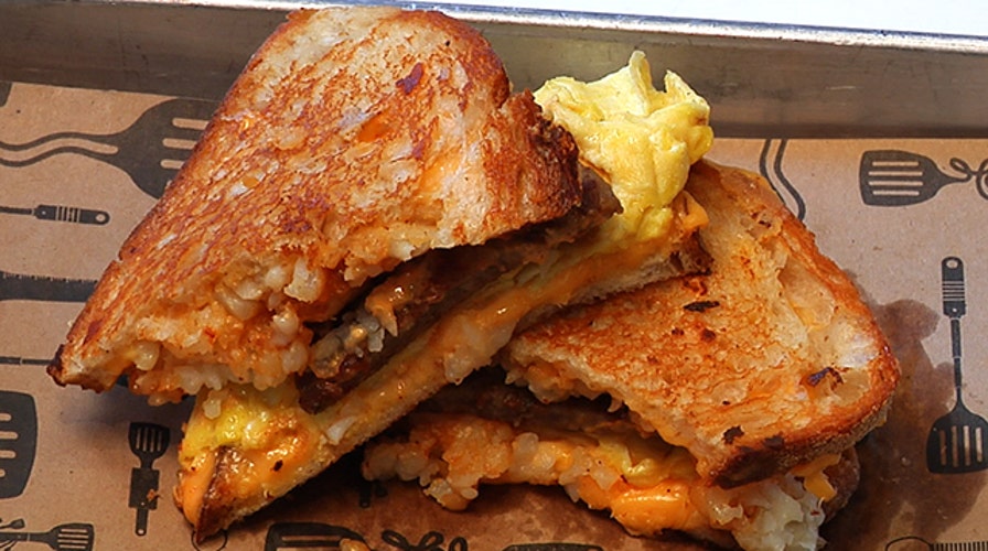 Melt Shop's Breakfast Grilled Cheese Sandwich