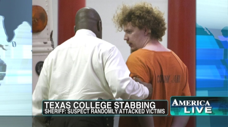 Texas College Stabbing Left Bloody Scene 