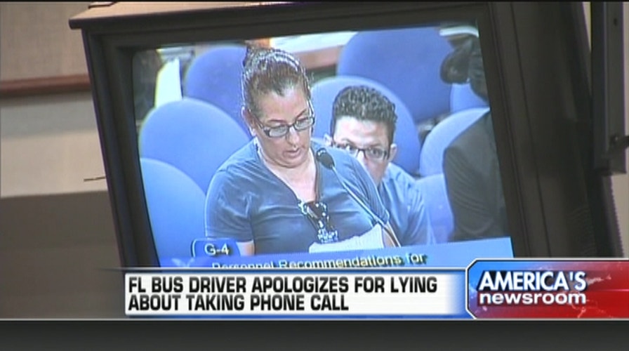 School Bus Driver Apologizes for Taking Call