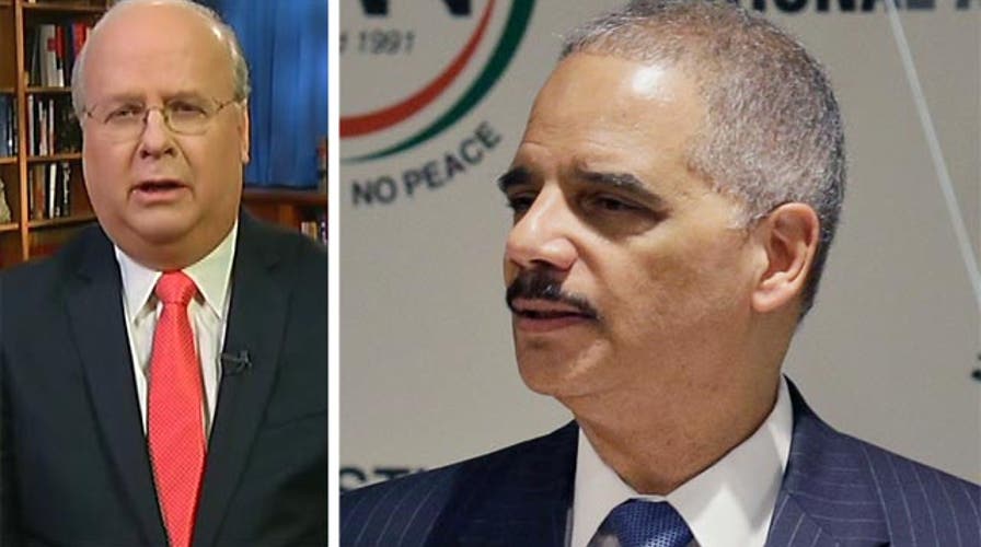 Rove: Holder put on display of 'whininess and self-pity'