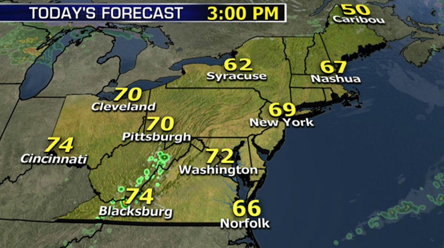 National forecast for Saturday, April 12