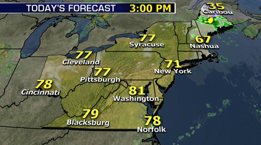 National forecast for Sunday, April 13