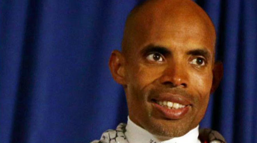 American runner wins Boston Marathon