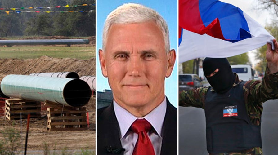 Gov. Pence talks Keystone Pipeline, Ukraine, Common Core