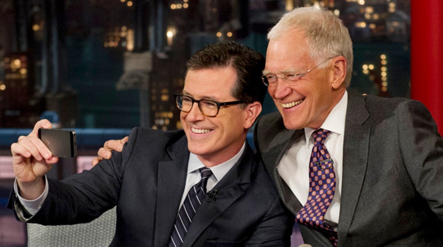 Colbert visits Letterman