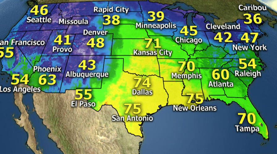 National forecast for Sunday, April 27