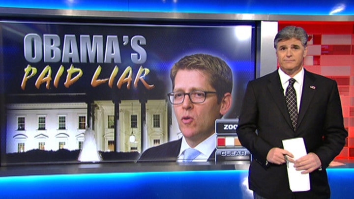 Sean Hannity blasts Jay Carney's 'bald-faced lie'