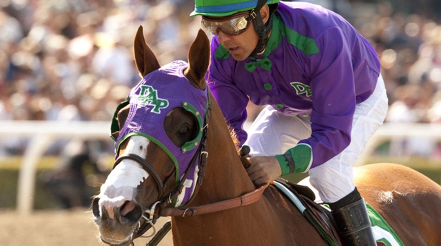 Derby favorite runs away from field in Santa Anita Derby