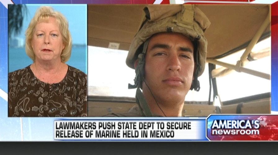 US marine's mom says he is feeling hopeful