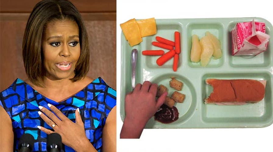 Michelle Obama in campaign mode over school lunch initiative
