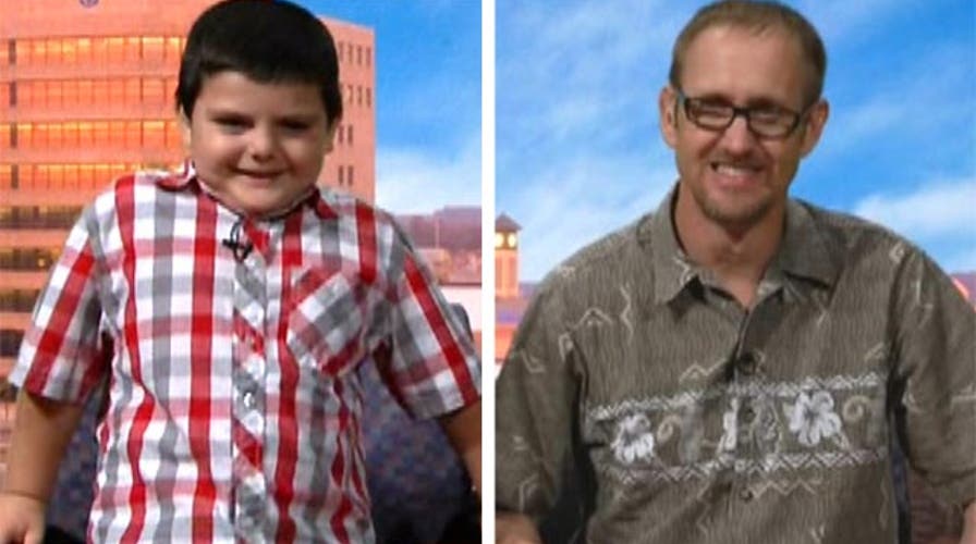 Dad pinned under tree branch calls 4-year-old son his hero