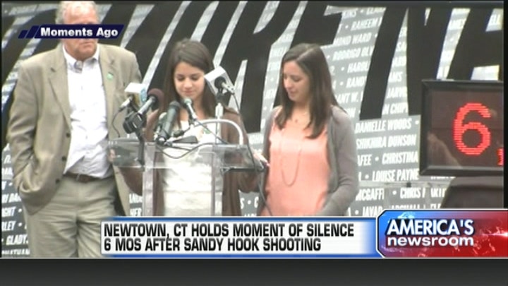 Newtown Holds Moment Of Silence