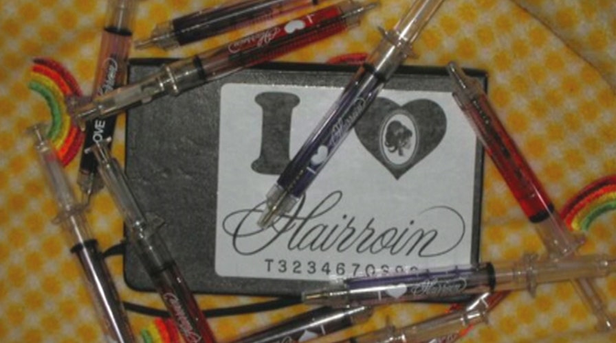 Urban Outfitters giving out 'hypodermic needle' pens