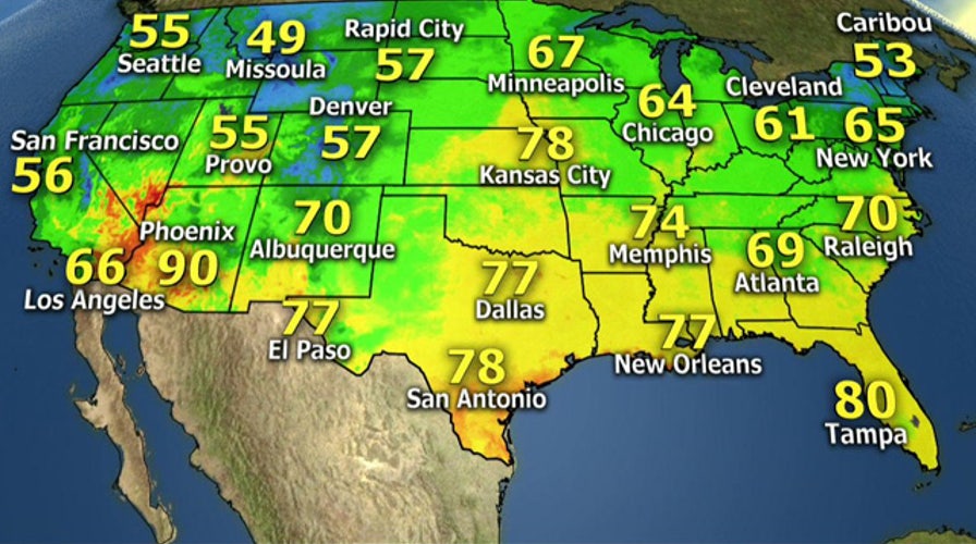 National forecast for Sunday, June 22