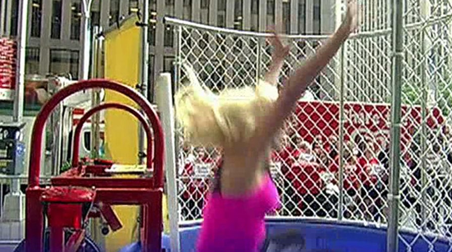 Can you dunk Clayton to win free ice cream? | Fox News Video
