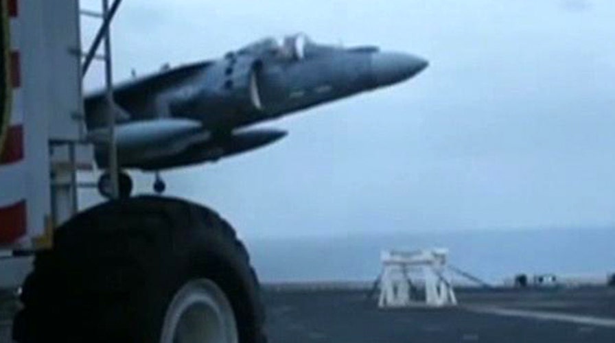 Watch Marine pilot land his crippled jet on a stool