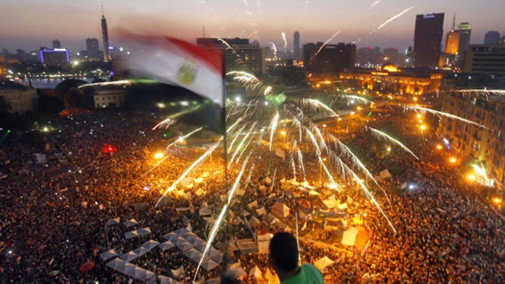 People gather in Egypt to protest President Morsi