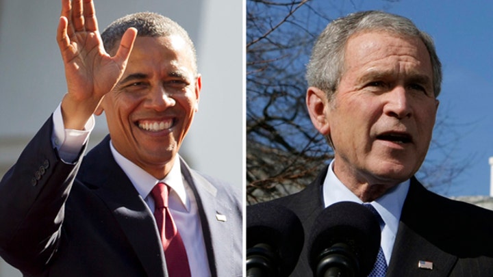 Obama set to meet with George W. Bush in Africa