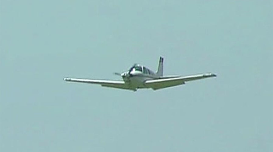 Plane lands after apparent landing gear trouble