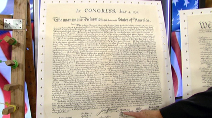 Teacher brings historic US documents to life