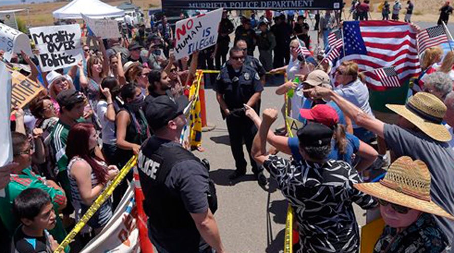 Both sides of the border chaos debate square off
