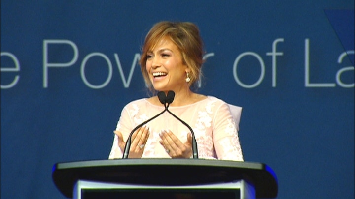 Jennifer Lopez speaks at LULAC convention