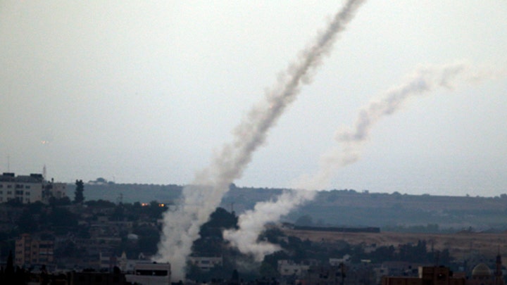 Officials: Israel intercepted over 100 rockets from Gaza