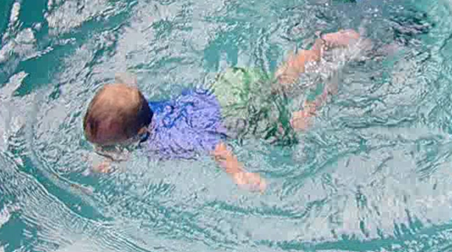 Teaching babies, toddlers to swim