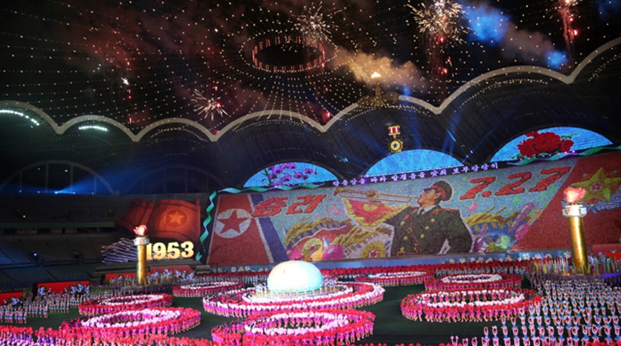 Tens of thousands perform in North Korean mass games