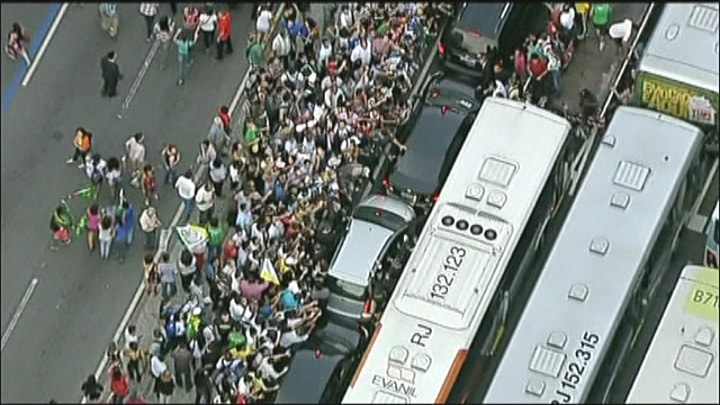 Pope's Driver Causes Frenzy In Brazil 