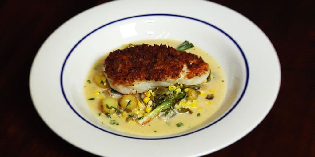 Point Judith Cod with Clam Succotash | Fox News Video