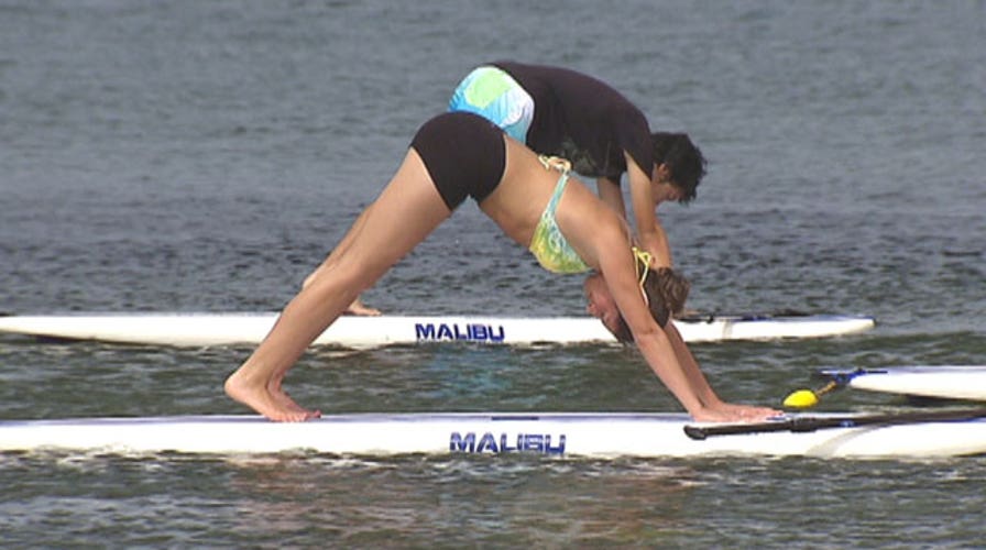 'Floating yoga' making waves