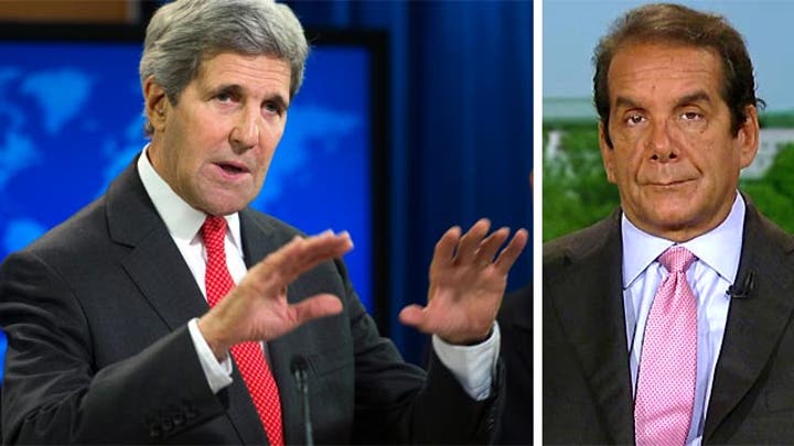 Krauthammer: Kerry Undermining Israeli-Gaza Peace Talks 