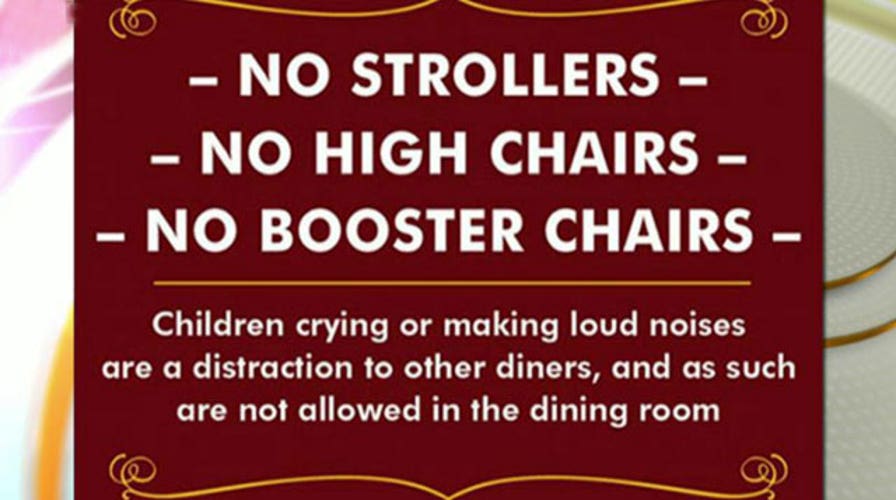 California restaurant says 'no' to noisy kids