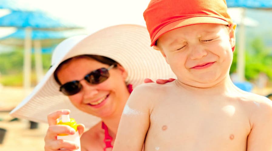Are spray sunscreens unsafe for children?