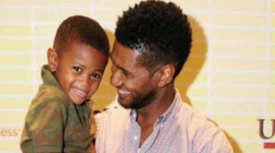 Usher's son gets caught in pool drain