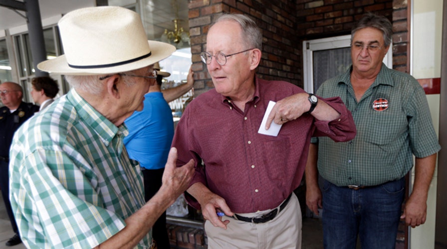 Sen. Lamar Alexander reacts to big Tennessee primary win