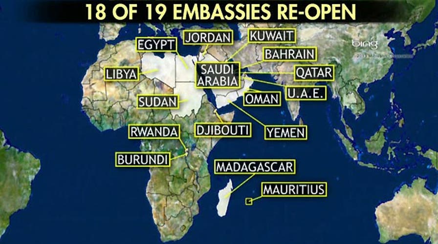 U.S. diplomatic facilities to re-open