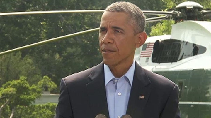 President Obama updates the nation on the situation in Iraq