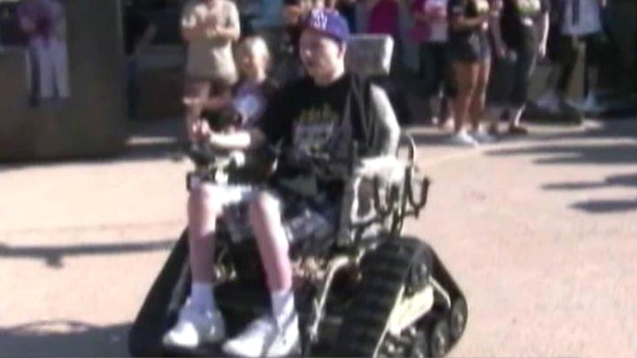 Wounded war vet gets high-tech wheelchair to boost mobility