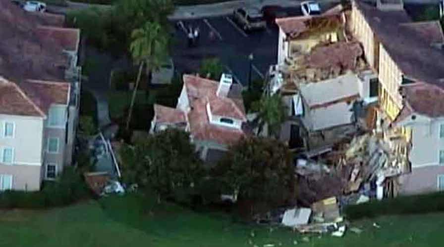 Sinkhole collapses resort villa near Disney World