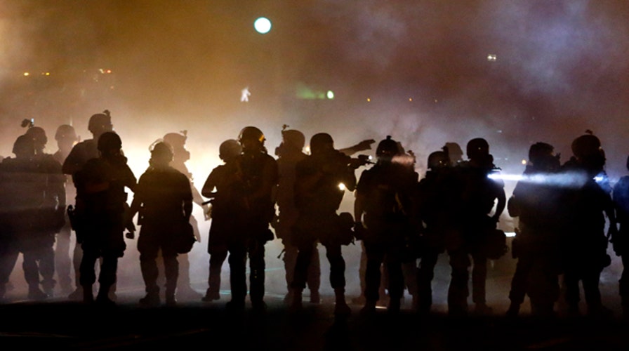 Fifth night of clashes between cops, protesters in Ferguson